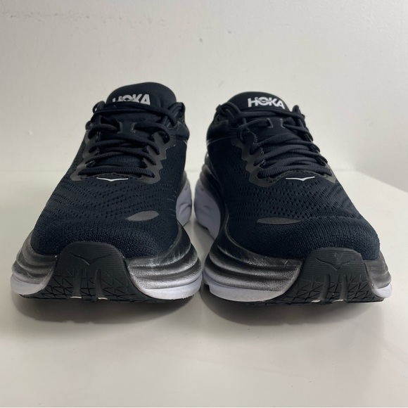 Hoka One One Bondi 8 Women’s Size 8.5B Black White Running Shoes Gym Sneakers - Picture 3 of 15